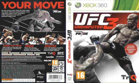 Игра UFC Undisputed 3, Xbox 360, 177-11, Баград.рф